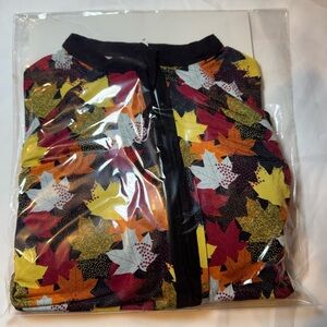 Colorful Leaf Print Bamboo Zippy Size 6-12